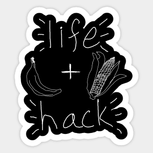 Life Hack (dark) Sticker